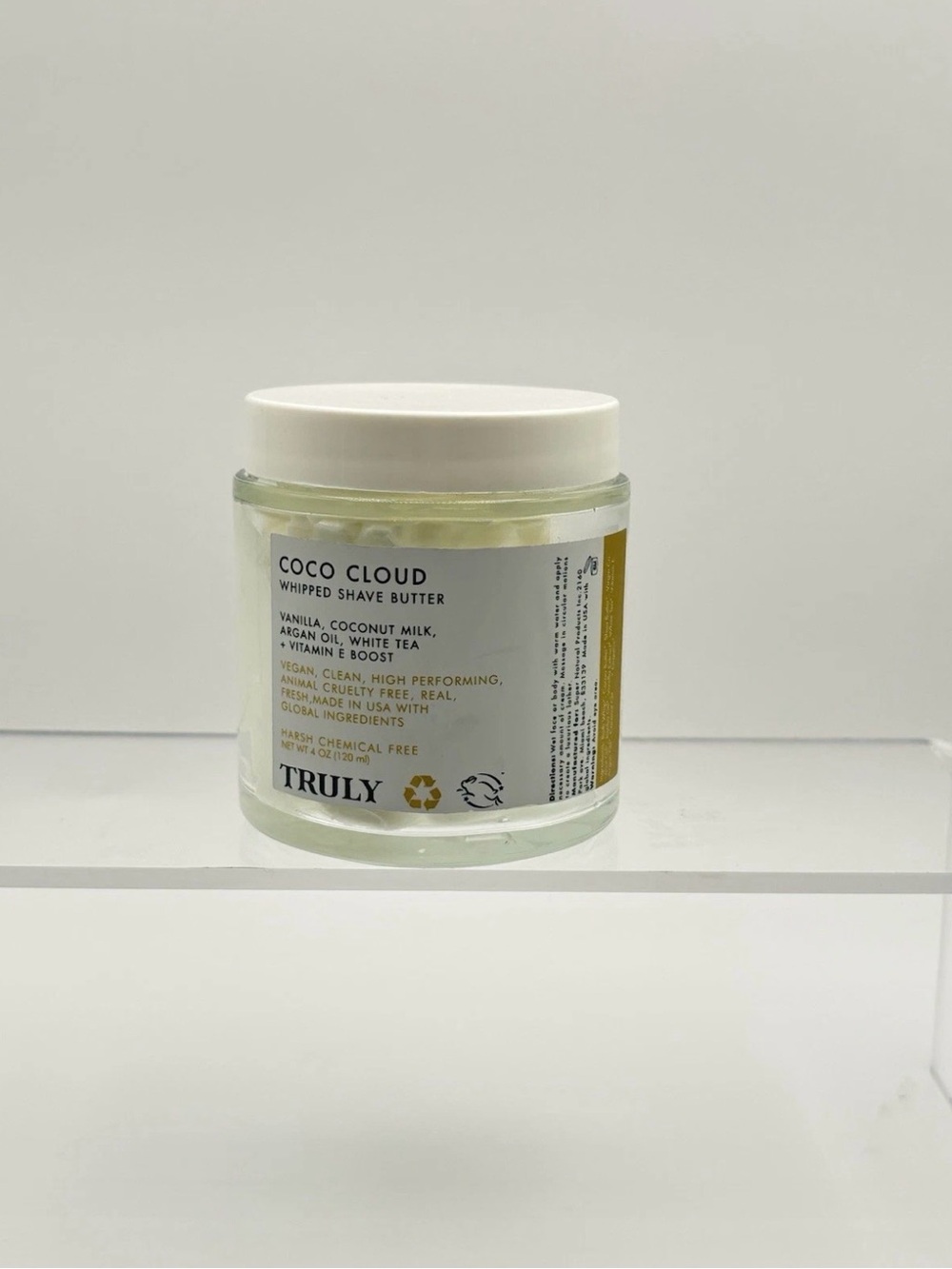 TRULY Coco Cloud Whipped Shave Butter - White
